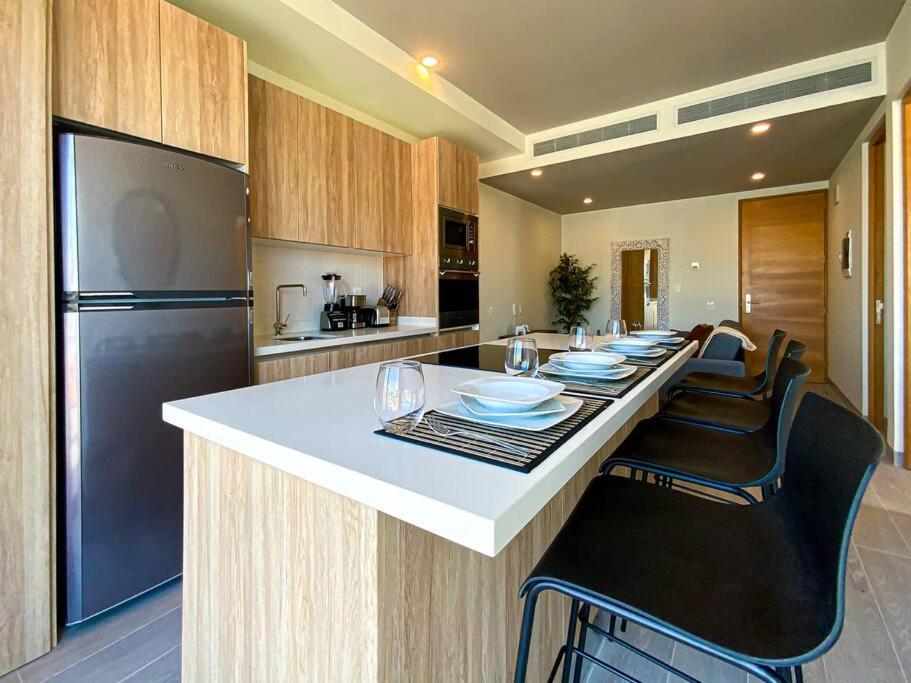 신데 델 카르멘 Beautiful + Luxury + Ocean View + Pool 아파트 외부 사진